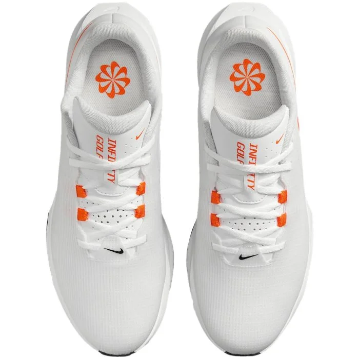 Nike Infinity G NN Spikeless Golf Shoe | White / Orange - Size