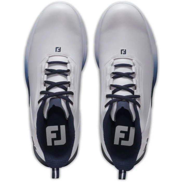FootJoy Men's Fuel Golf Shoes White/Navy/Blue Medium Width