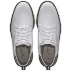 Image of Footjoy Premiere Series Field Golf Shoes White & Grey Pair Top View