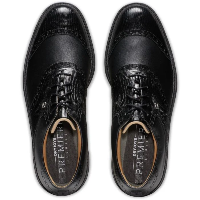 FootJoy Men's Dryjoys Premiere Series Wilcox Golf Shoes | Black