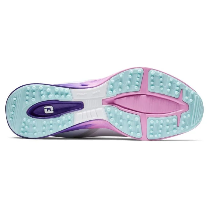 FootJoy Women's Fuel Sport Spikeless Golf Shoes | White/Purple