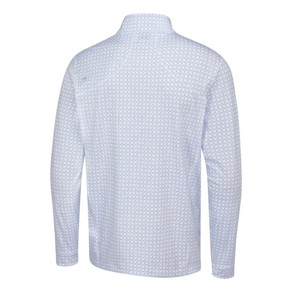 Ping Men's Latham Half Zip Midlayer | Cornflower Blue / White