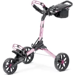 Image of BagBoy Nitron Auto Open Push Cart Pink & Wine