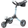 Image of BagBoy Nitron Auto Open Push Cart Ice Blue and White