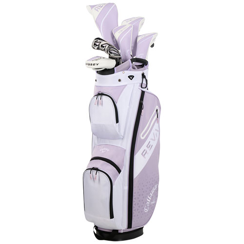 Callaway Women's REVA 11-Piece Cart Bag Complete Set | Violet Mist