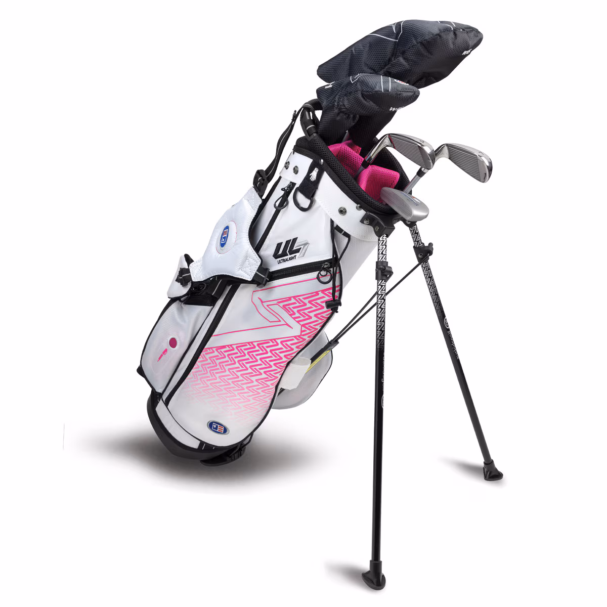 US Kids UL7 54 5-Club Junior Set Graphite | White / Pink Bag (137cm to 145cm)
