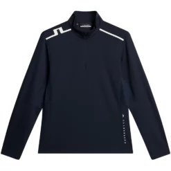 Image of J.Lindeberg Leon Quarter Zip Midlayer Navy