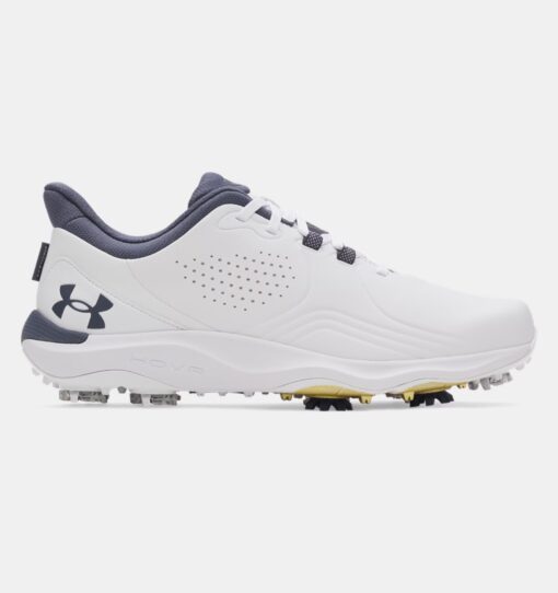 Under Armour Drive Pro Golf Shoes | White / Metallic Gold