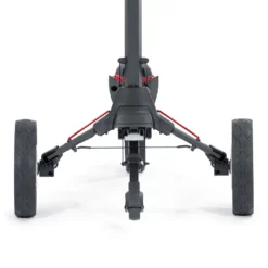 Image of Bag-Boy-Volt-Electric-Push-Cart-Black-Red-Back