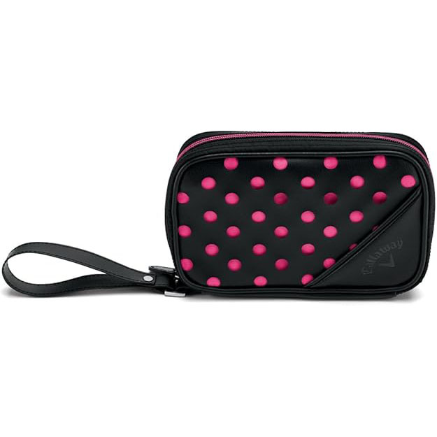 Callaway Uptown Clutch Bag | Polka Dot – Black / Coral – Previous Season Style