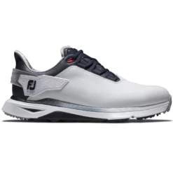 Image of Men's Footjoy Pro SLX Golf Shoe White, Navy and Red