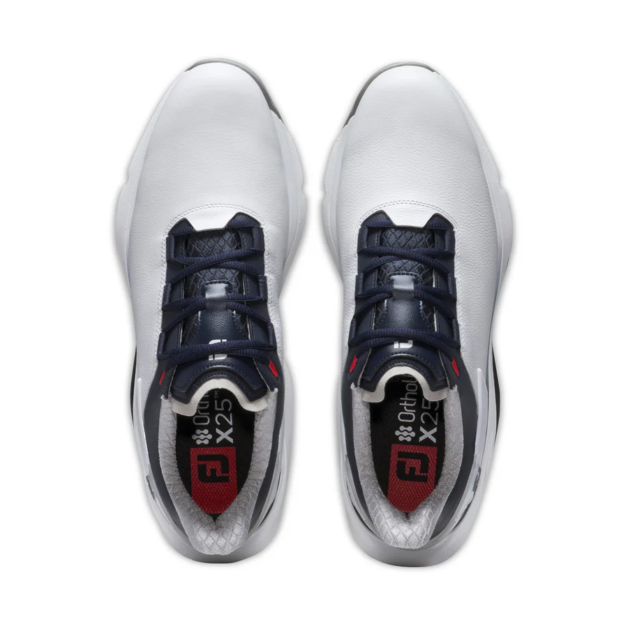 FOOTJOY PRO/SLX ゴルフシューズ 25センチ FootJoy Men's Pro SLX Spikeless Golf Shoes | White/Navy/Red