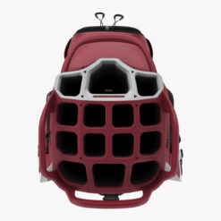Image of Callaway Cargo Cart Bag Cardinal & Silver Top