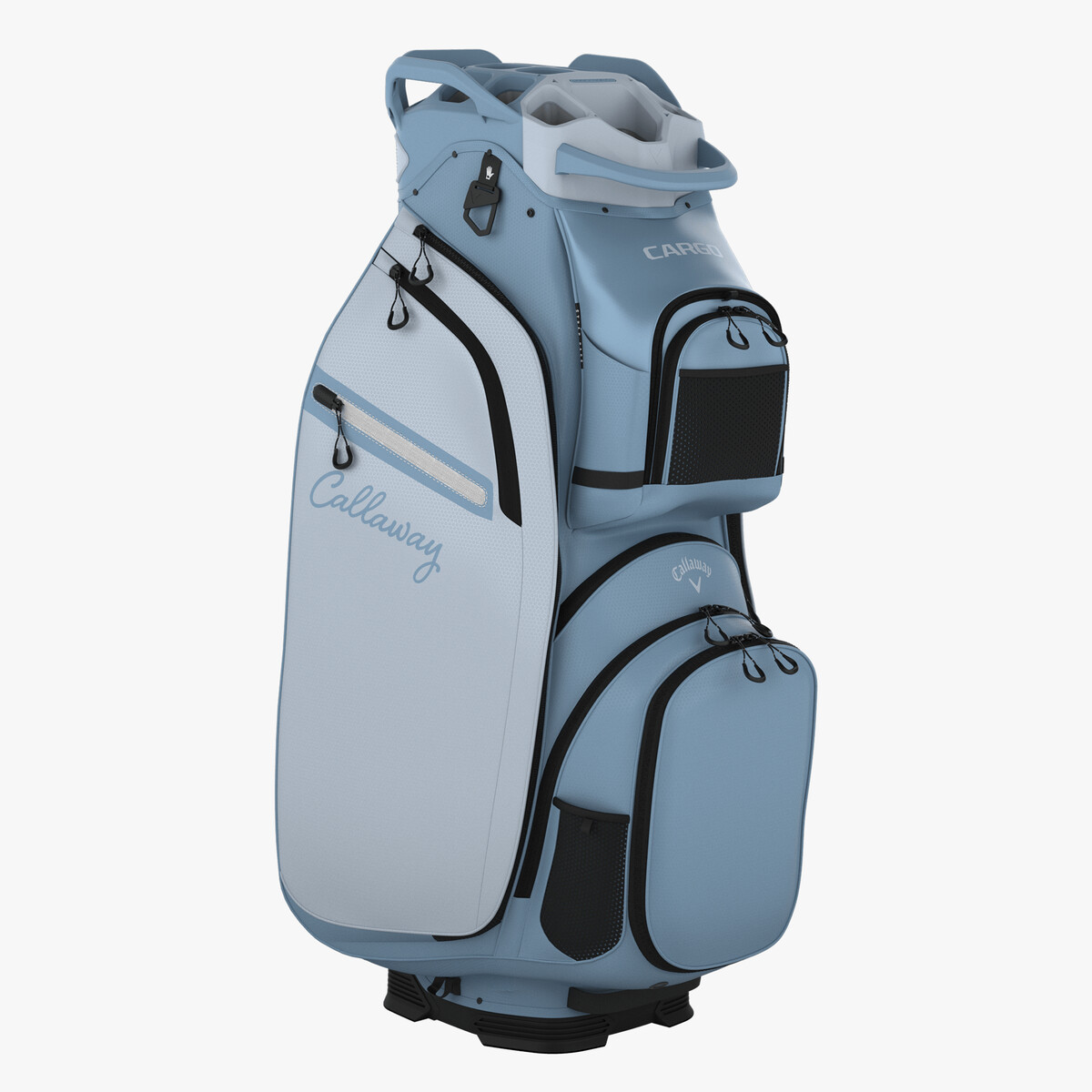 Image of Callaway Cargo Cart Bag Glacier and Ice Blue Front Side