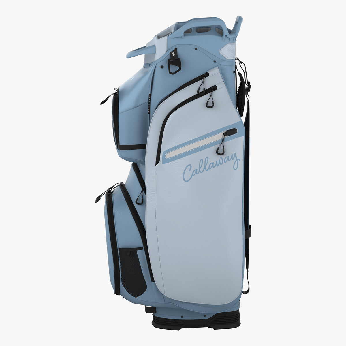 Image of Callaway Cargo Cart Bag Glacier and Ice Blue Side