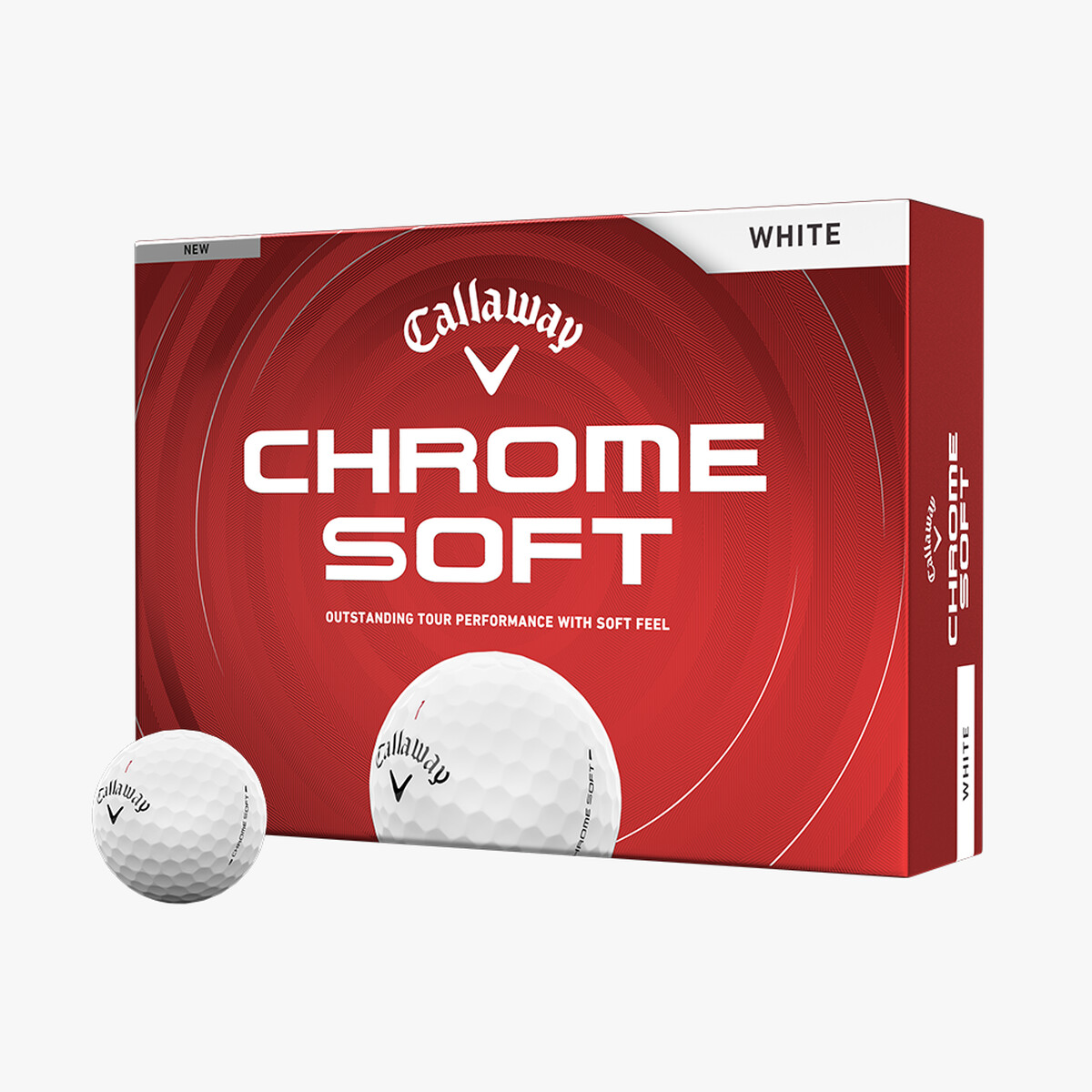 Callaway Chrome Soft ゴルフボール 4ダースまとめ売り Callaway Chrome Soft Golf Balls | White - Dozen Pack (2026