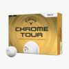 Image of 2026 Callaway Chrome Tour Golf Balls White Dozen Pack