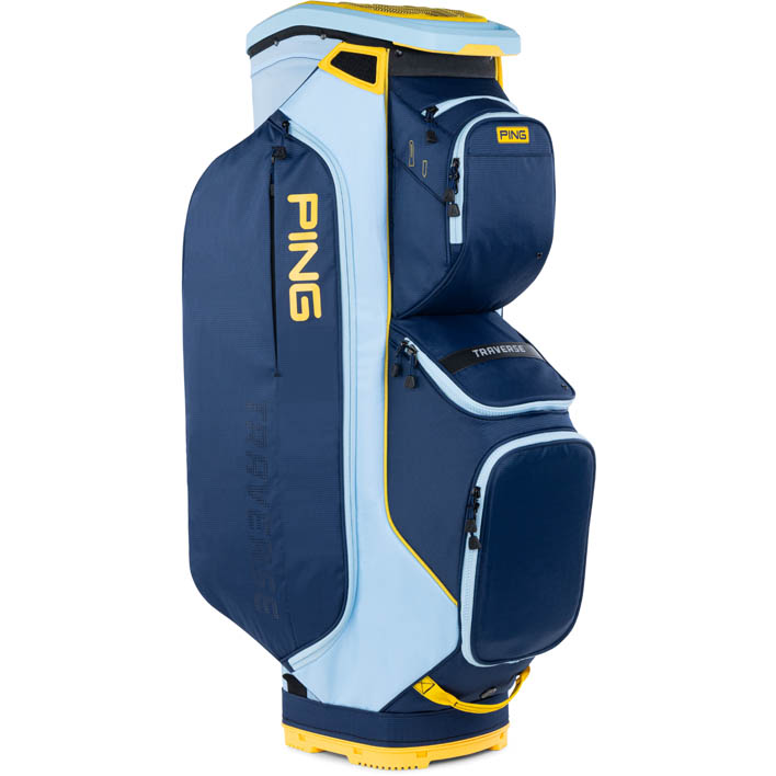 PING Traverse トラバース キャディバッグ　USモデル Ping Traverse Cart Bag | Navy / Crystal / Lemon - Riverside Golf