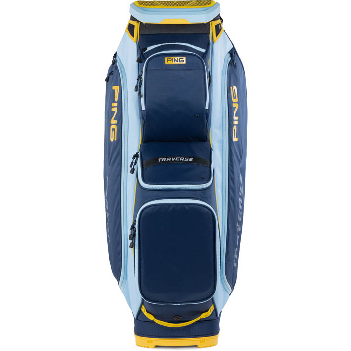 Ping Traverse Cart Bag | Navy / Crystal / Lemon - Riverside Golf