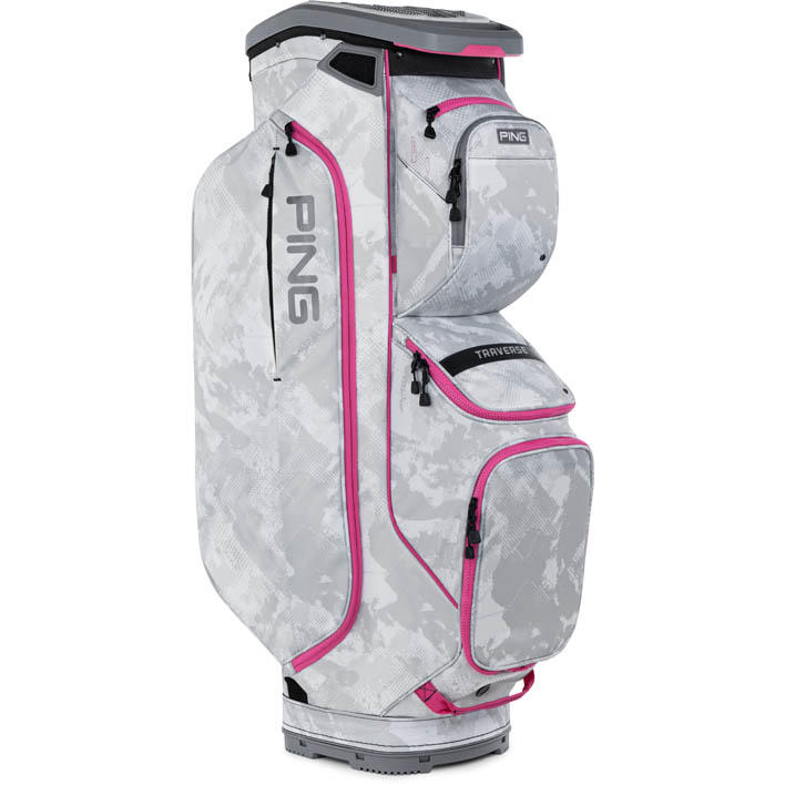 Ping Traverse Cart Bag | Platinum Graffiti / Malibu Rose