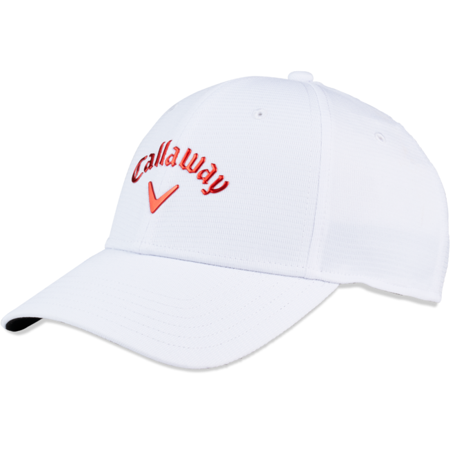 Callaway Liquid Metal Adjustable Golf Hat | White / Fire – Previous Season Style (2023)