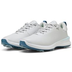 Image of Women's Puma Ignite Blaze 2 Golf Shoes Feather Grey and Blue Horizon