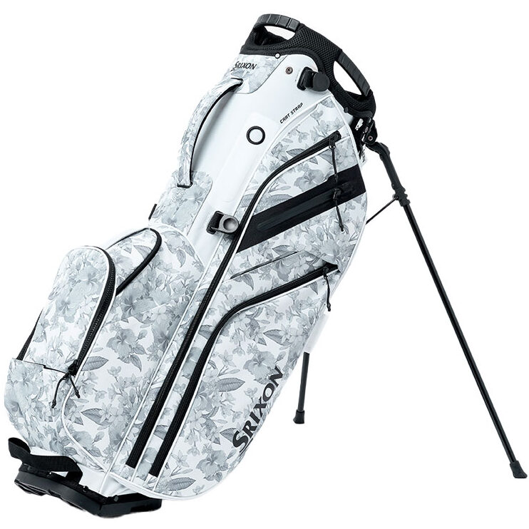 I♡Hawaii Srixon Hawaii Floral Collection S3 Stand Bag | White - Limited