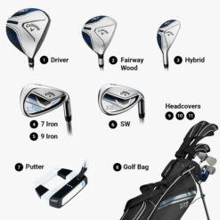 Callaway XJ Junior Level 3 Complete Set | 8Pc - Black - Height 54