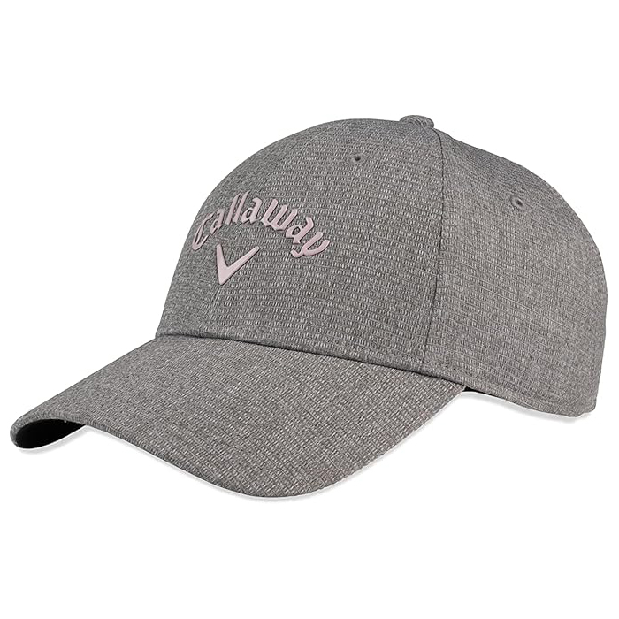 Callaway Women's Liquid Metal Adjustable Golf Hat | Heather Grey / Pink – Previous Season Style (2023)