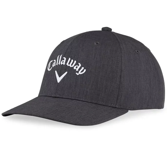 Callaway Practice Green Adjustable Golf Hat | Black Heather – Previous Season Style (2024)