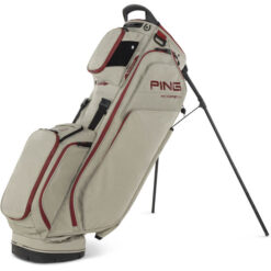 Image of Ping Hoofer 14 Stand Bag Sand and Deep Red