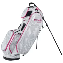 Image of 2026 Ping Hoofer 14 Stand Bag Platinum Graffiti and Malibu Rose