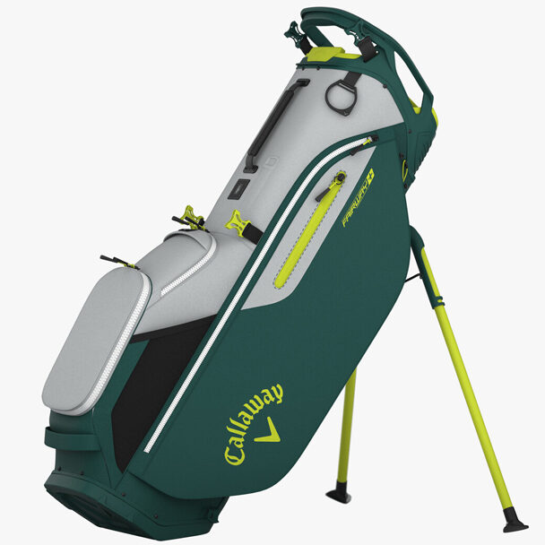 Callaway Fairway Plus Stand Bag | Silver / Forest / Yellow – Previous Season Colour (2025)