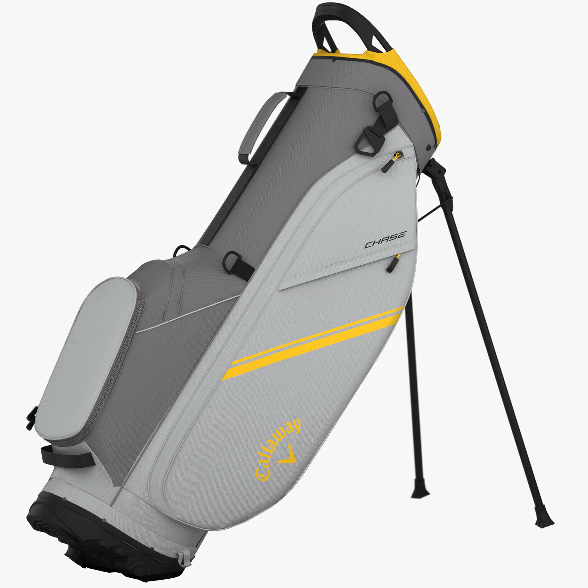 Callaway Chase Stand Bag | Charcoal / Silver / Golden Rod – Previous Season Colour (2025)