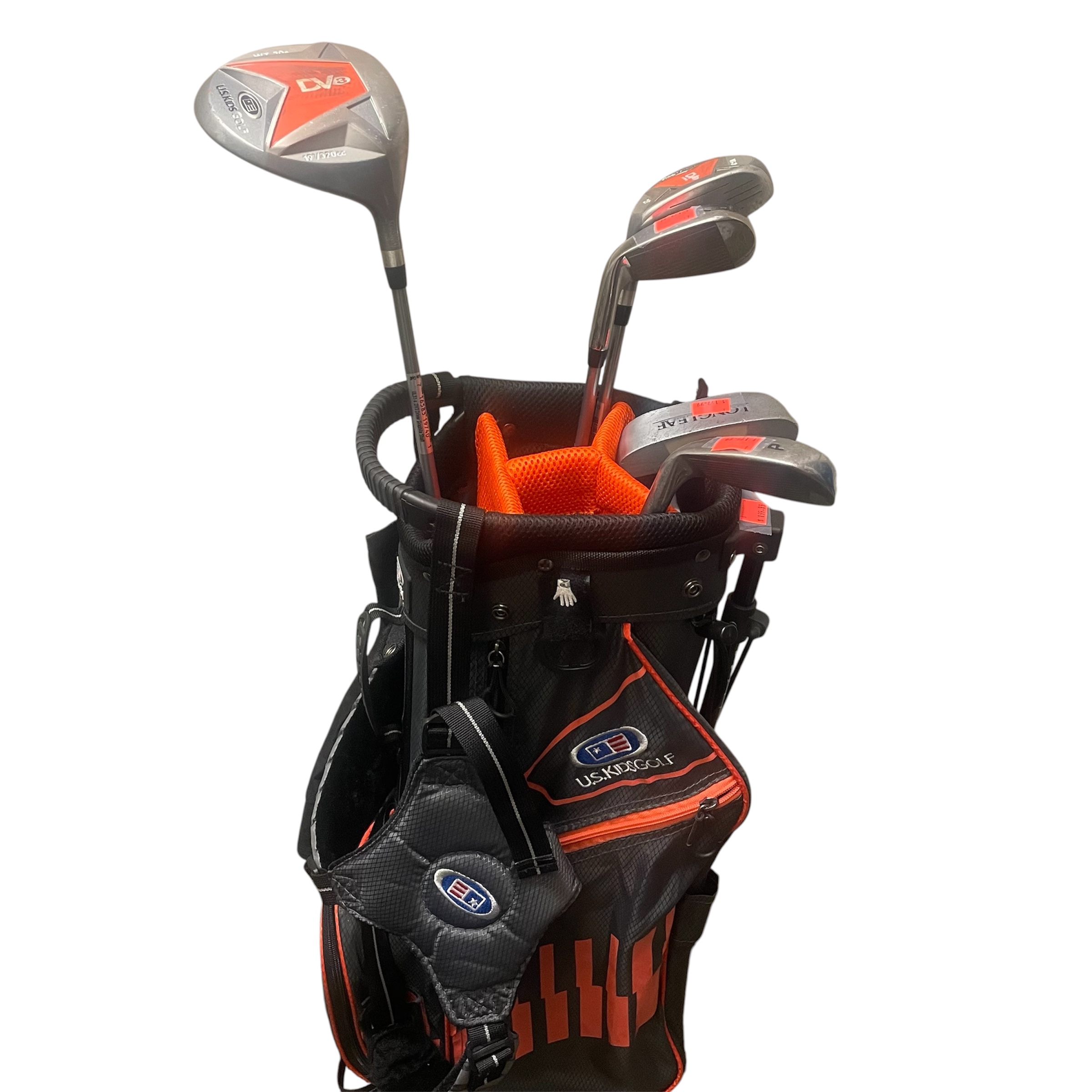 US Kids UL5 51 5-Club Junior Set Graphite | Black / Orange Bag (130cm to 137cm) | Used Fair Condition