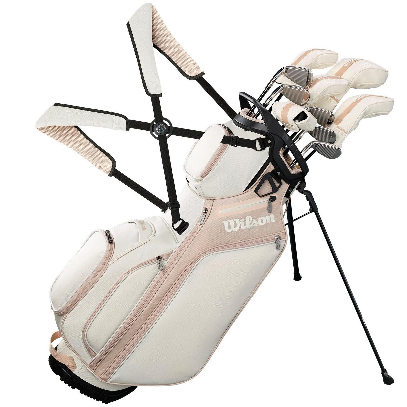 Wilson Women's Aurora 10-Piece Carry Bag Package Set | RIGHT HAND – Standard Length 5'3″ to 5'9″