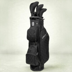 Image of 2026 LEFT HAND Nancy Lopez Women's Signature 19 Piece Cart Bag Package Set Coal Black