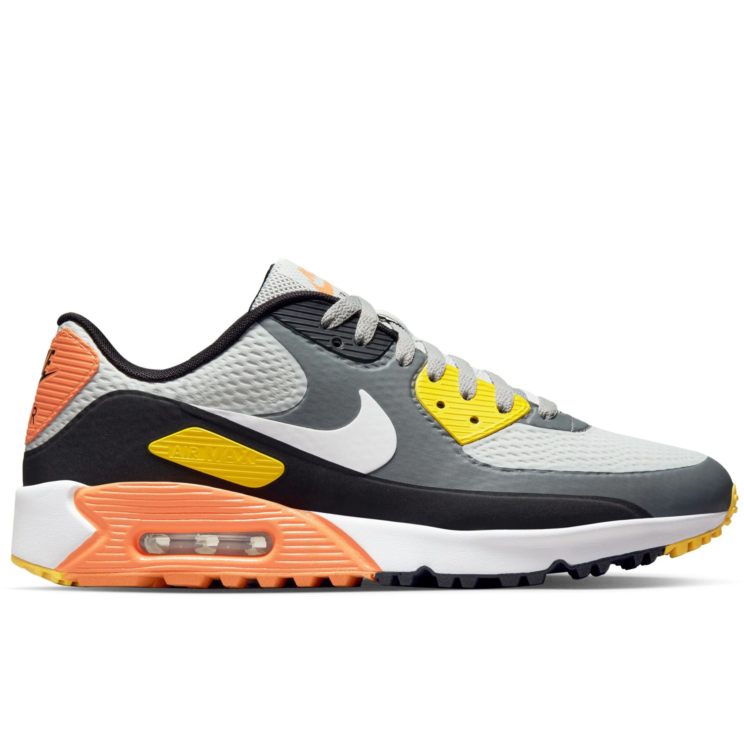 Nike Air Max 90 G Spikeless Golf Shoes | Smoke Grey / White / Black / Grey Fog – Size 9, 9.5 & 11