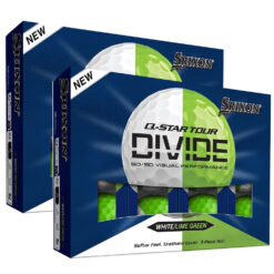 Image of Srixon Q-Star Tour Divide White & Green 2 Dozen