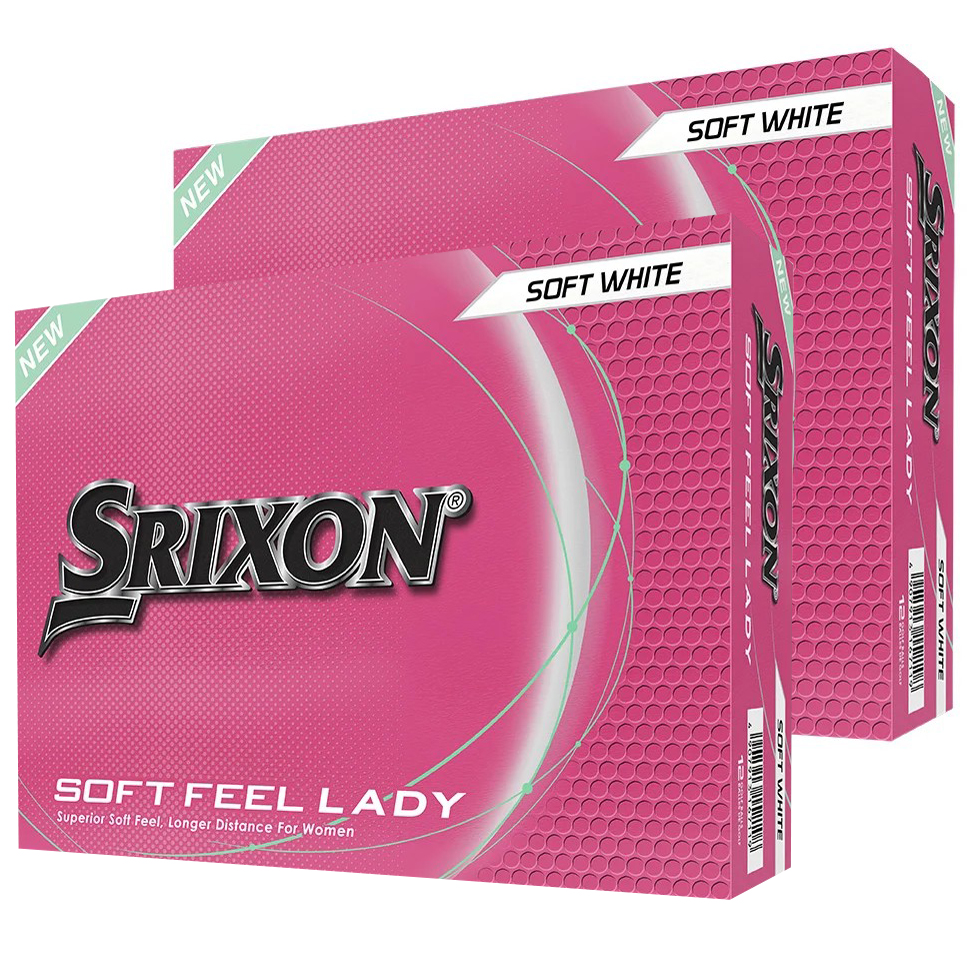 Srixon Soft Feel Lady Golf Balls | White – 2 Dozen