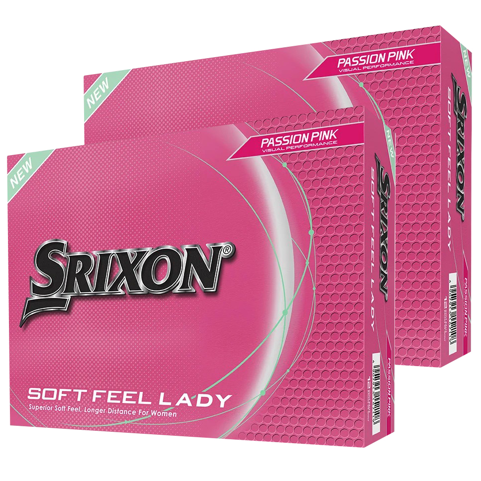 Srixon Soft Feel Lady Golf Balls | Passionate Pink – 2 Dozen