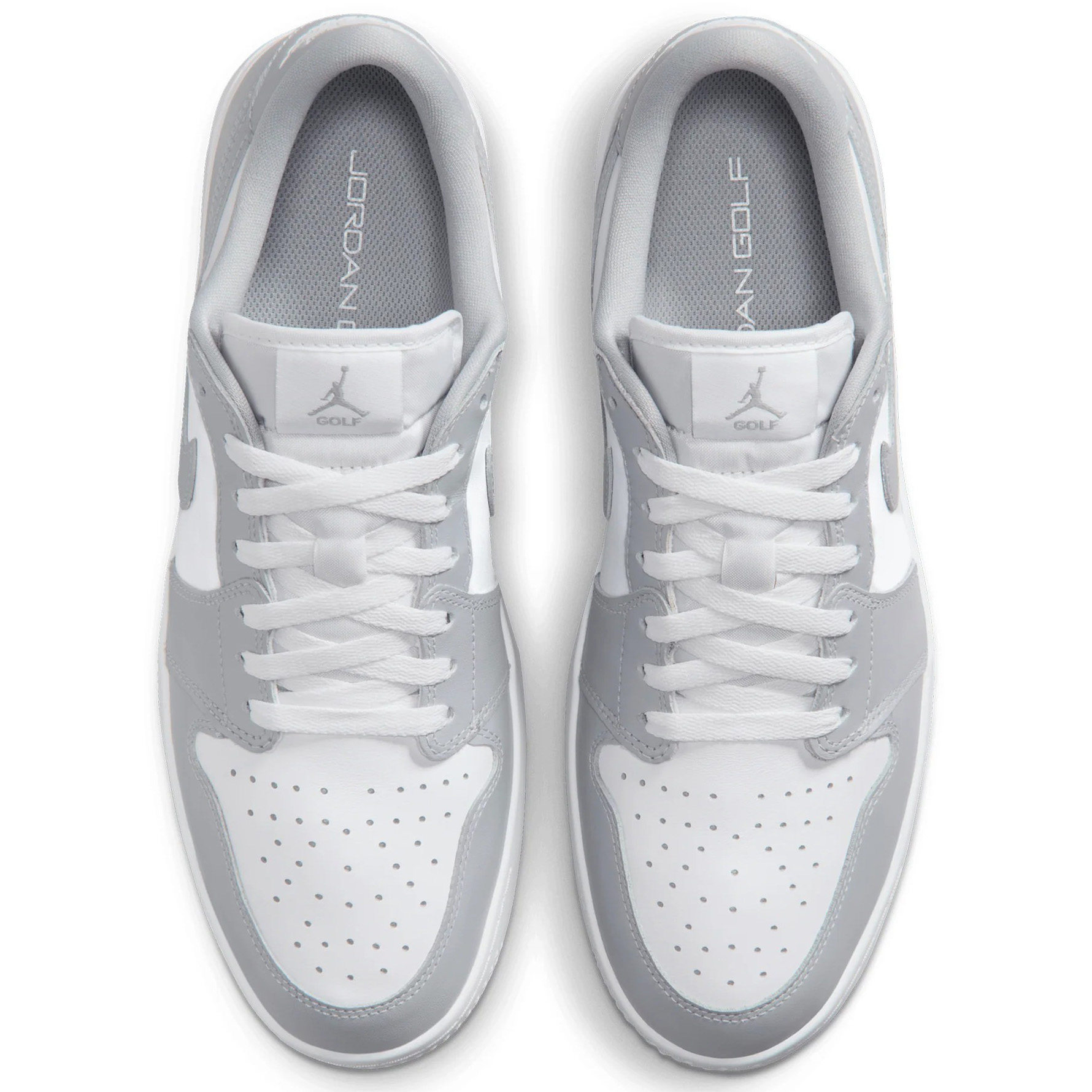 Nike Air Jordan 1 Low Spiked Golf Shoes | Wolf Grey / White