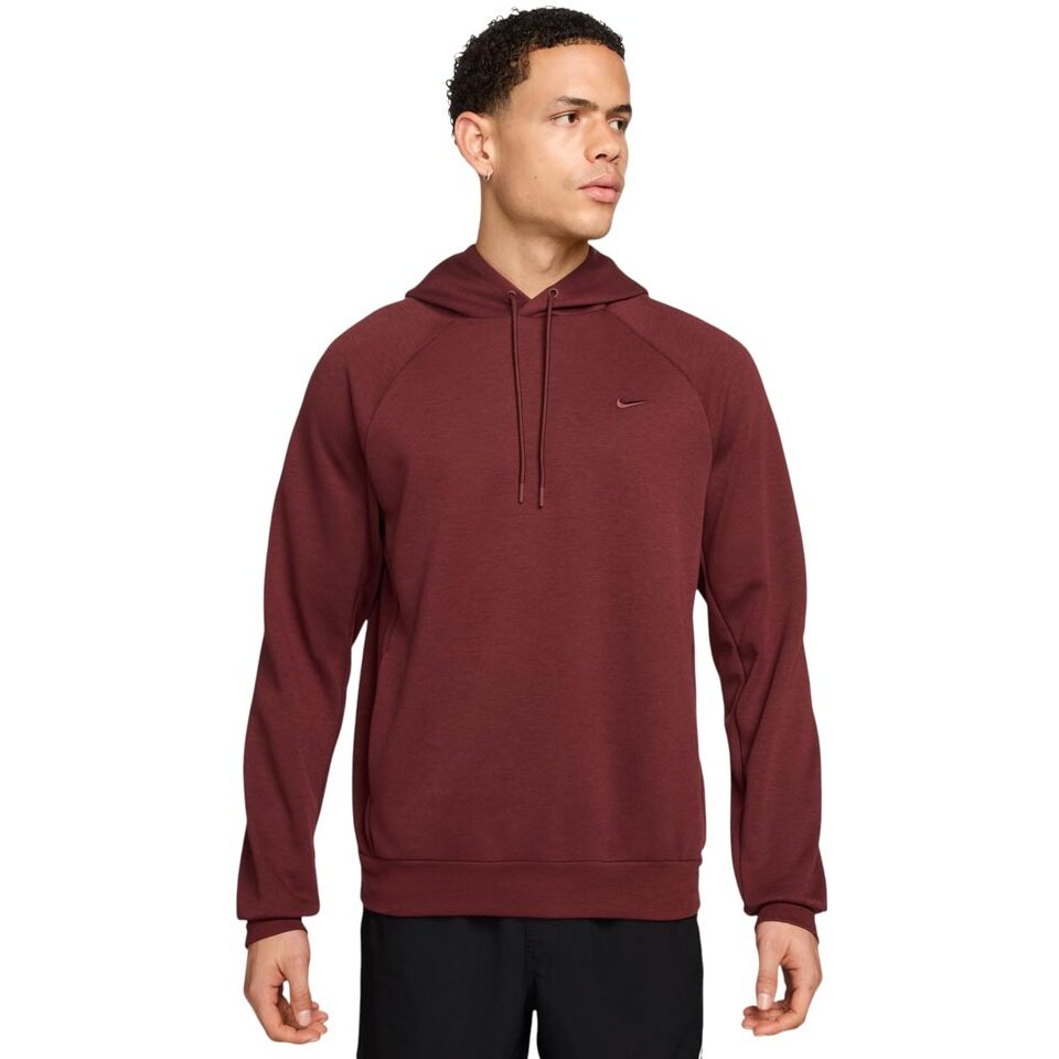 Nike Men's Primary Dri-FIT UV Pullover Performance Hoodie | Dark Team Red