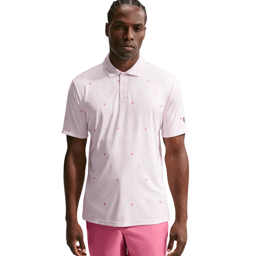 Nike Par Men's Dri-FIT Short-Sleeve Golf Polo | Pearl Pink / Peony