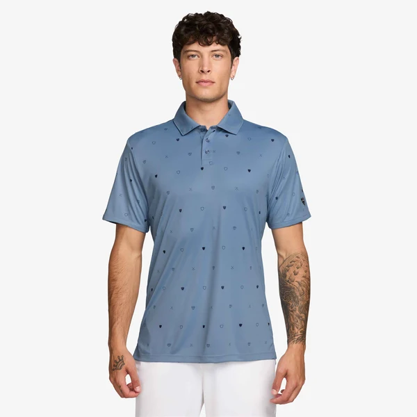 Nike Par Men's Dri-FIT Short-Sleeve Golf Polo | Work Blue / College Navy