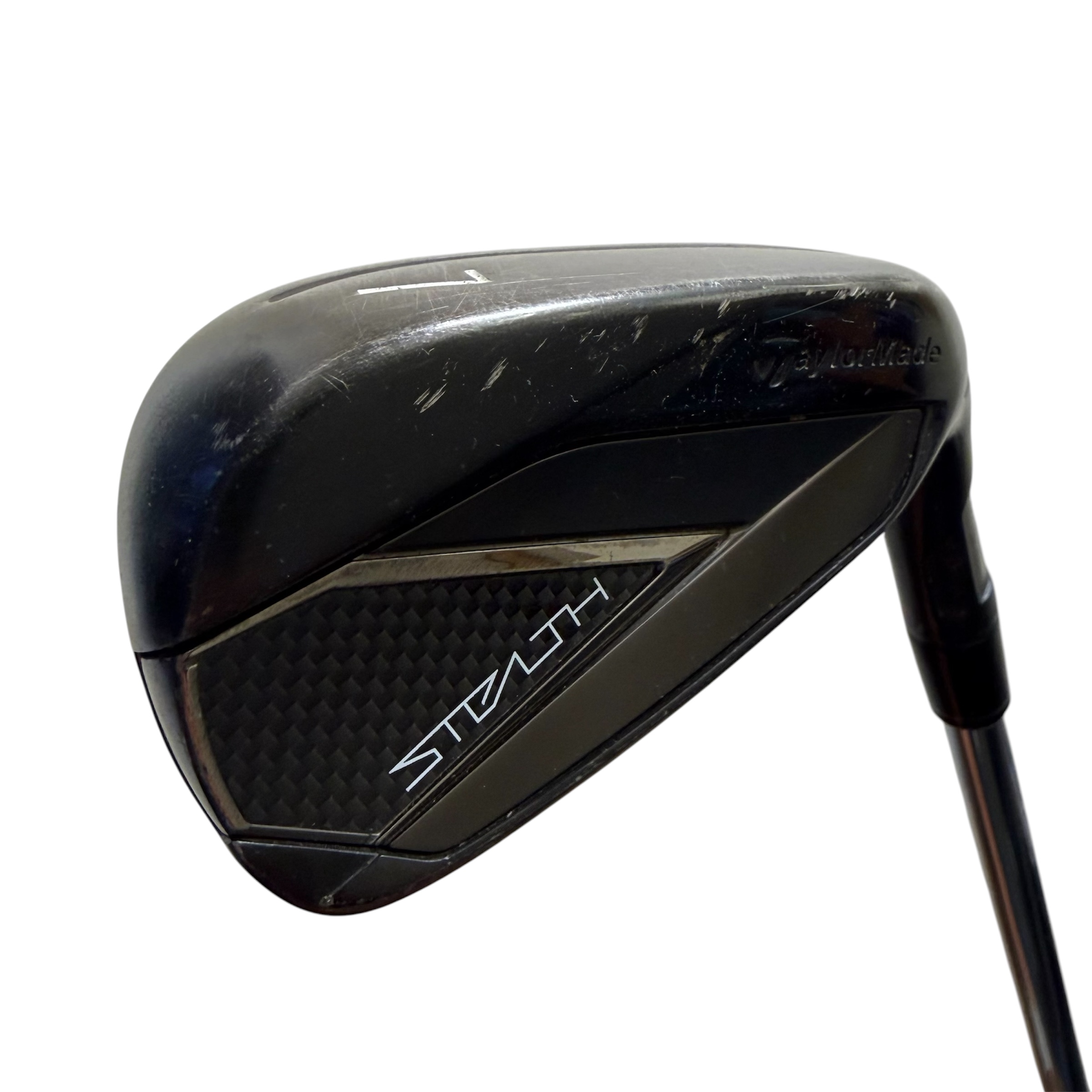 TaylorMade Black Stealth Irons | 5-PW, AW (7pc) KBS Tour Lite Steel – Regular Flex – Used Fair Condition