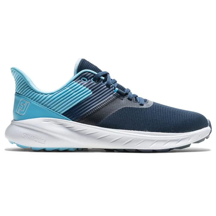FootJoy Men's Flex Golf Shoes | Navy/Peacoat Blue/White – Medium Width – Previous Season Style